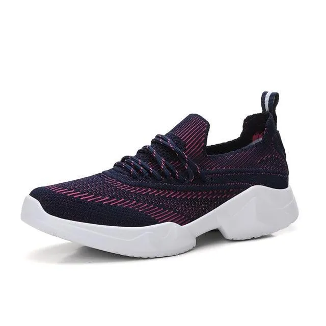 Women Flat Sneakers Shoes Breathable Walking Tennis Shoes