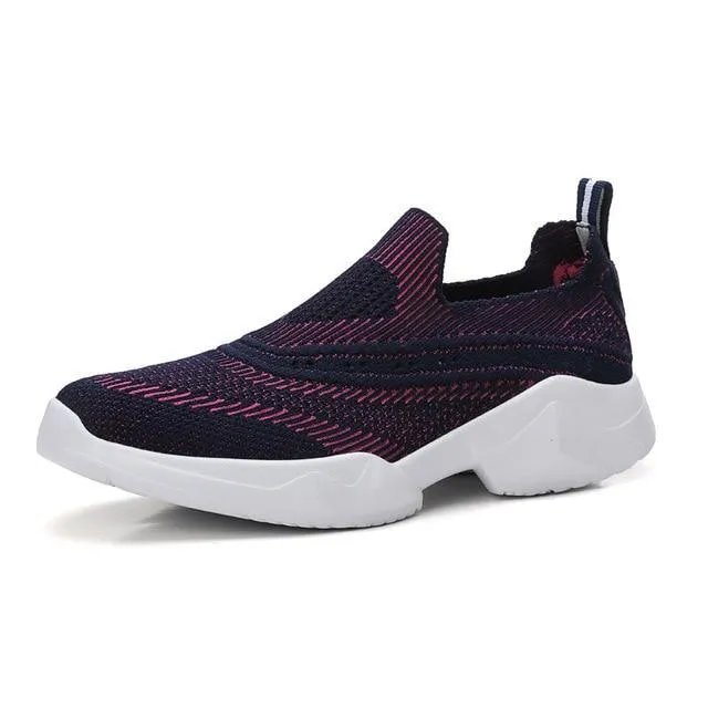 Women Flat Sneakers Shoes Breathable Walking Tennis Shoes