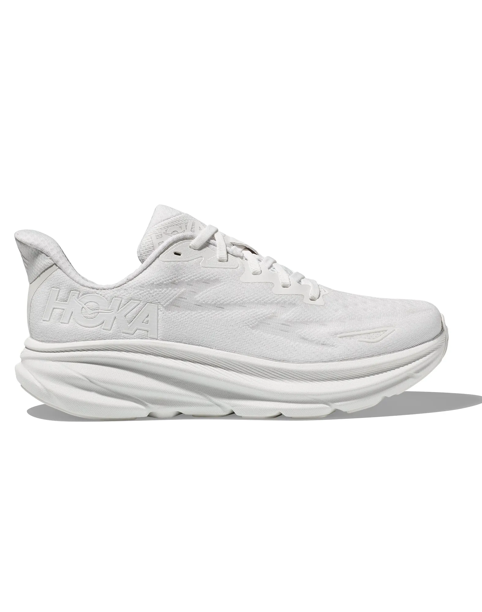 Women's Hoka Clifton 9 White / White || Femmes Hoka Clifton 9 White / White