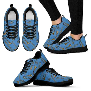 Womens Sneakers. Trombone Design Shoes.