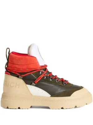 Woolrich logo-patch military boots