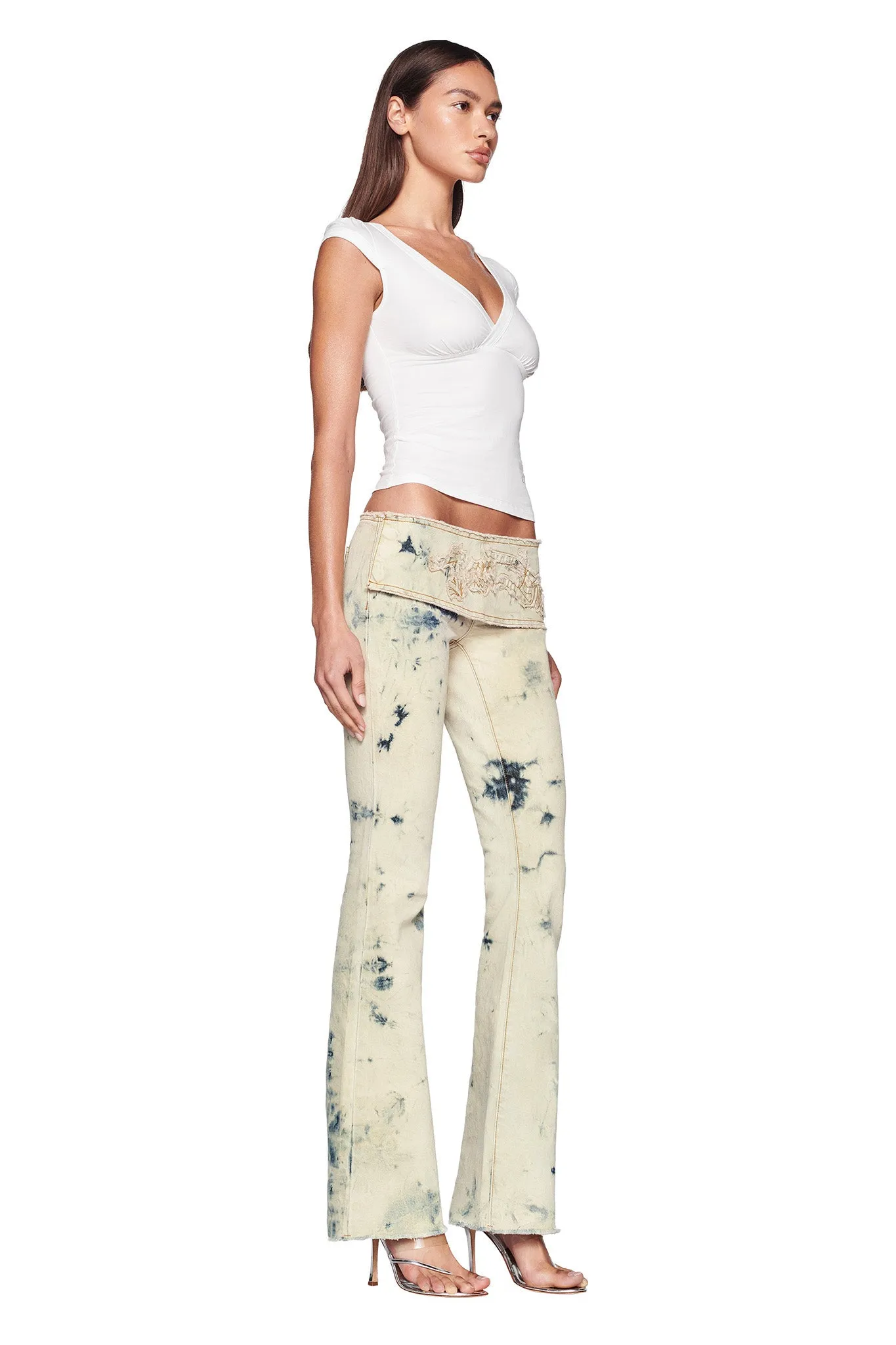 ZARRIA JEAN - BLUE : BLEACH DENIM